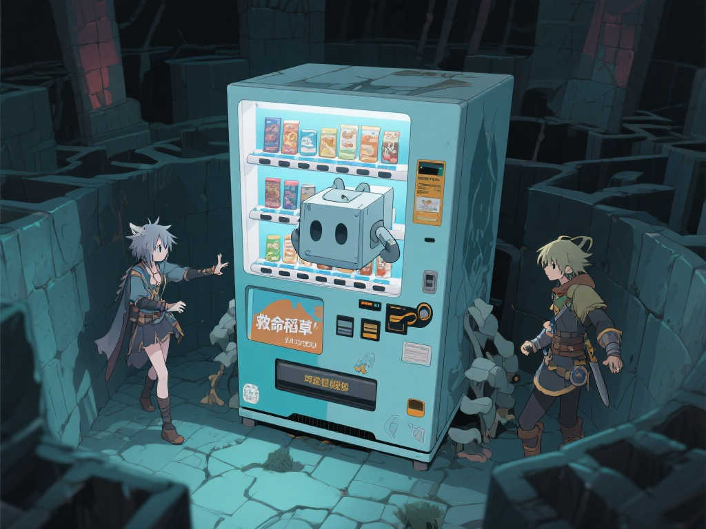 无机生命觉醒：《我转生为自动贩卖机，今日仍在迷宫游荡