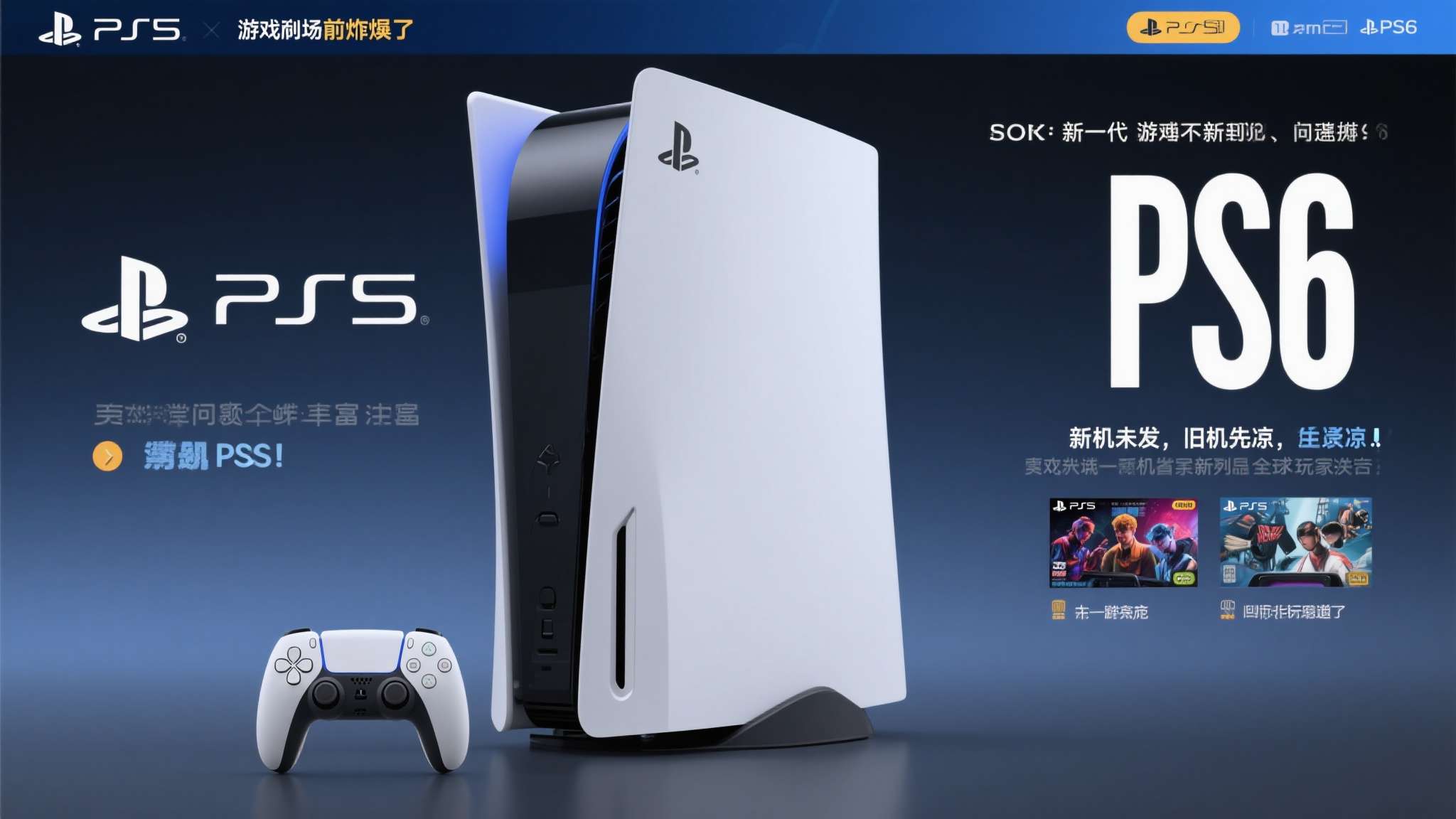 PS6全新泄露重磅公开！玩家：PS5都没游戏玩